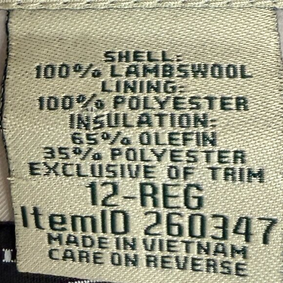 L.L. BEAN Women's NWOT Classic Lambswool Polo Coat Pale Pink | Size 12R - Picture 14 of 15